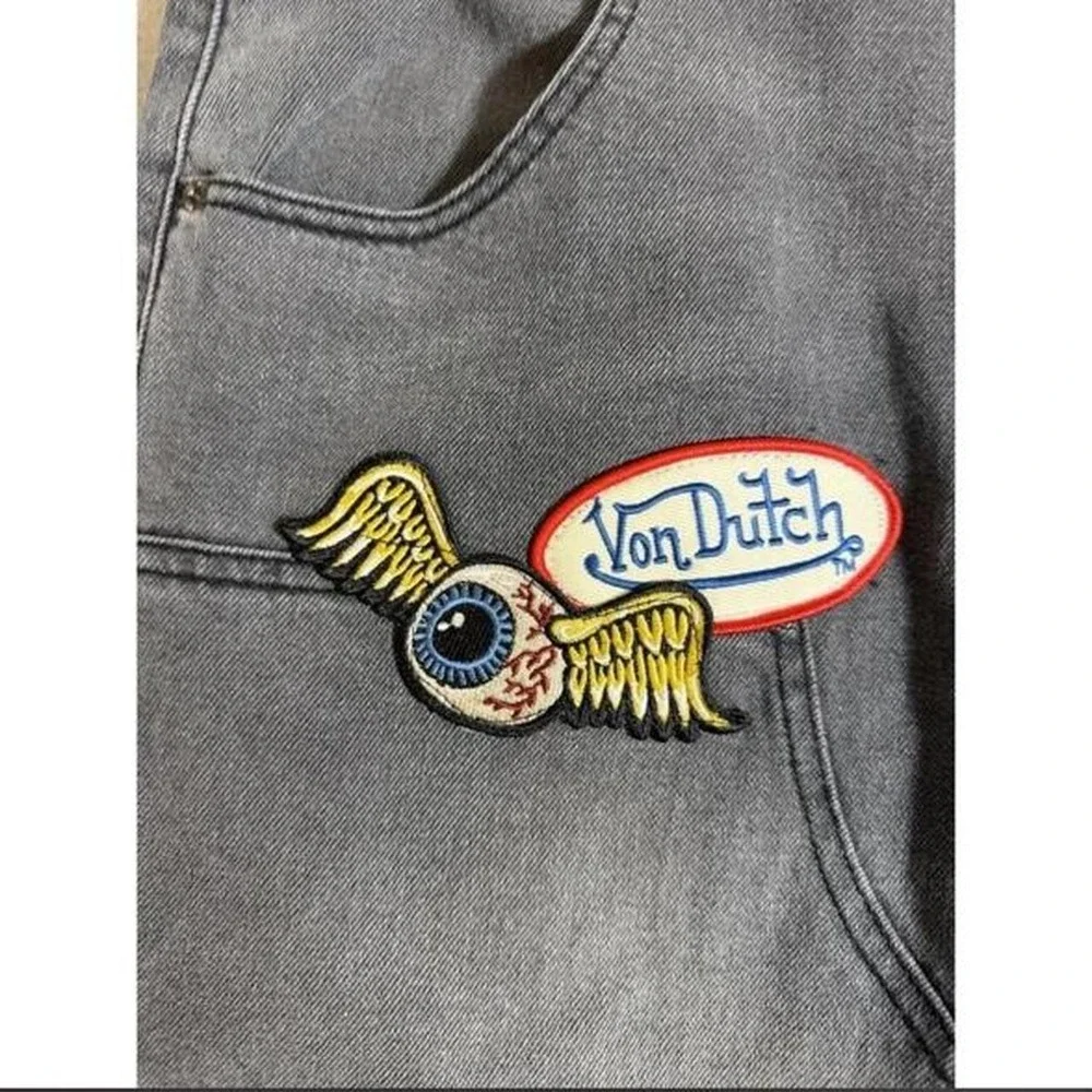 Von Dutch Y2K Gray Cargo Jeans NEW Men's Size 36